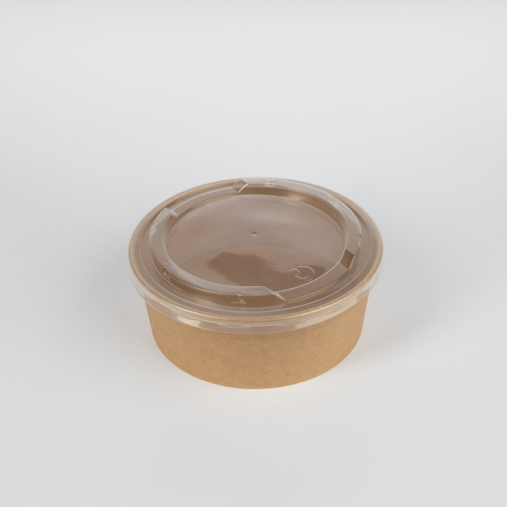 PP-Deckel, für Salatschale aus Kraftkarton, 850/1130/1300ml, temperaturfähig bis 110 °C, Ø184mm, VPE: 300 St.