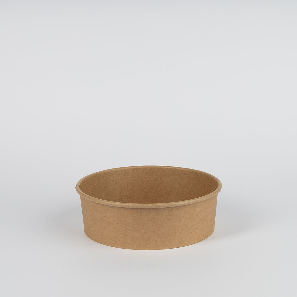 Salatschale aus Kraftkarton/PE, 1100ml, Ø185mm, VPE: 300 St.