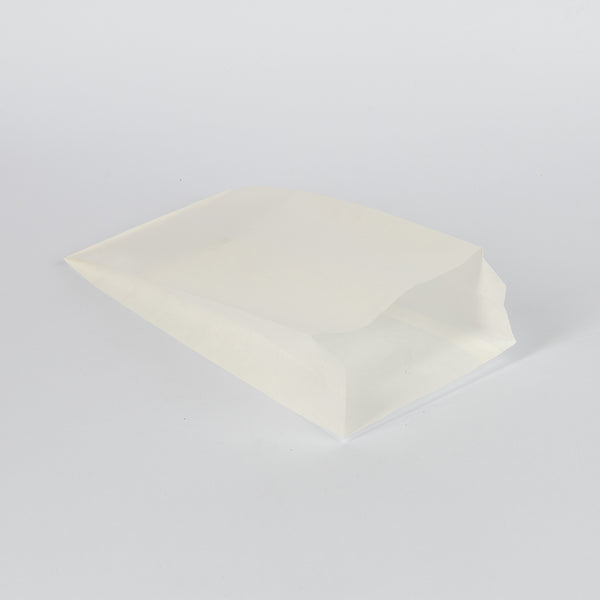 Fettgebäck-Faltenbeutel, 12x5x28cm, weiß, Starflex-Extra, 40g/m², VPE: 1.000 St.