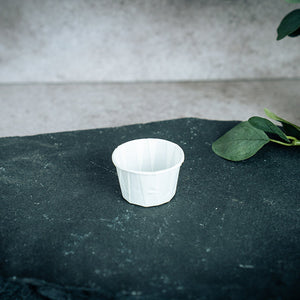 Papier-Dressing-Becher, 60ml, weiß, 80gr./m², Ø58x36mm, VPE: 250 St.