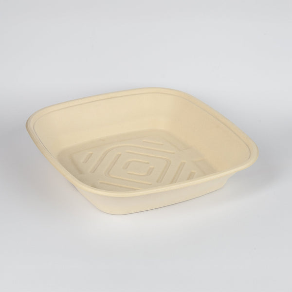 Bepulb-Bagasse, Catering-Schale, 4500ml, 358x358x72mm, VPE: 25 St.