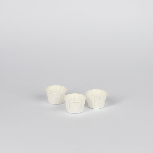 Papier-Dressing-Becher, 30ml, weiß, 80gr./m², Ø42x27mm, VPE: 250 St.