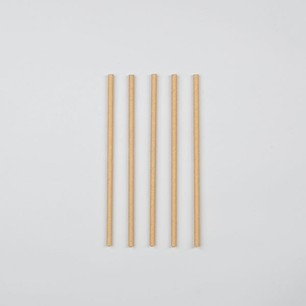 Papier-Trinkhalm, Jumbo, natur-braun, Ø8x250mm, VPE: 200 St.