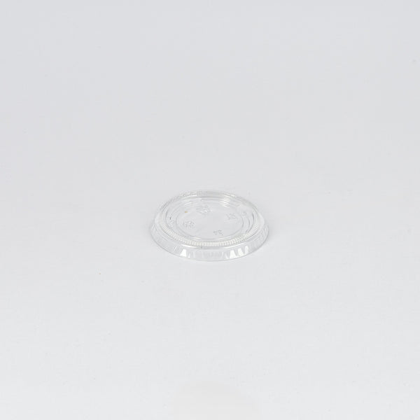 PET-Deckel, Premium, m. Dampfloch, für Dressing Becher, 80/100ml, Ø62mm, VPE: 100 St.