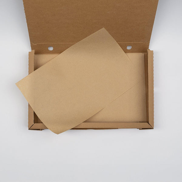 Pinsa-Secure, Premium, 22x33cm, aus Pergamentersatz, neutral braun, VPE: 1.000 Blatt