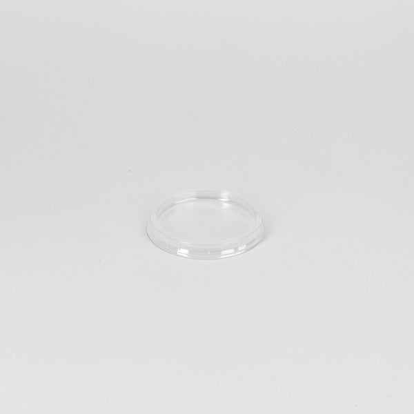 rPET-Deckel, f. Dressingbecher, rund, 30/50ml, transparent, Ø66,5mm, VPE: 2.000 St.