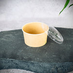 Papp-Eisbecher Kraft/PLA 340ml, Ø105x60mm, VPE: 500 St.