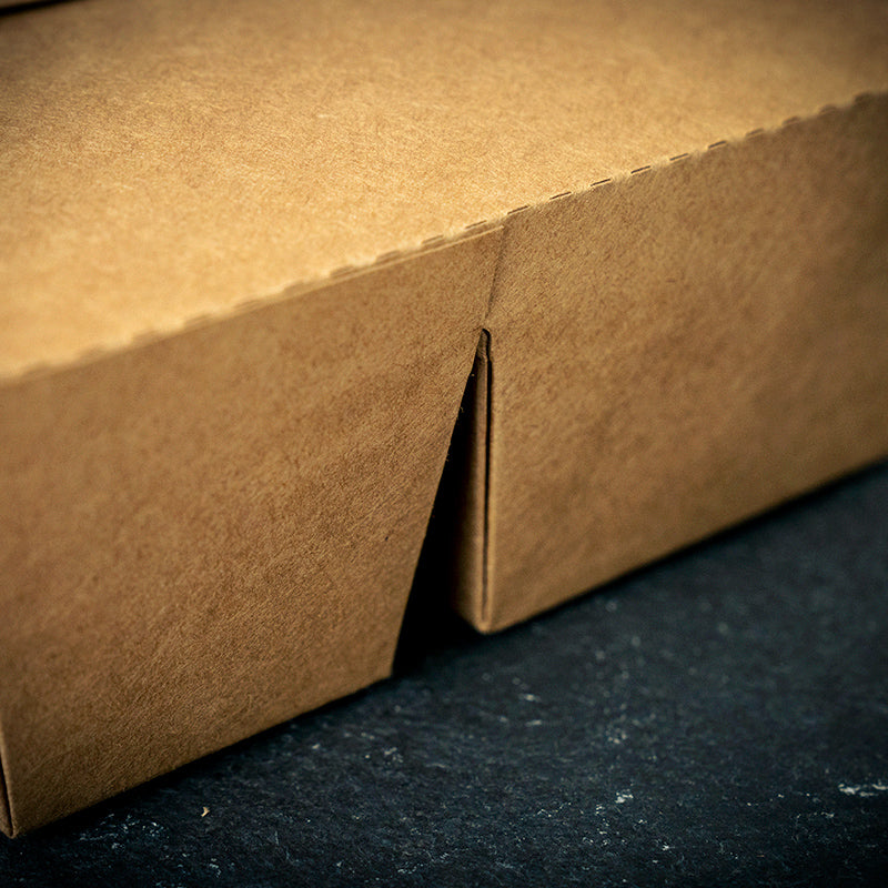 Lunch-Box Take away 2-get. 650+450ml, kraft, braun
