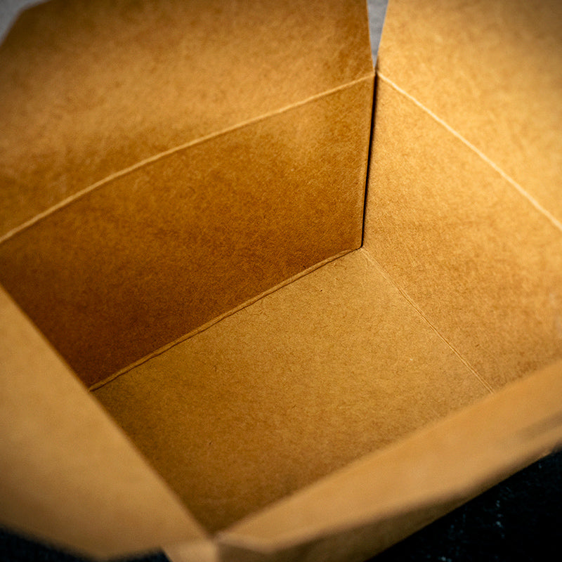 Lunch-Box, Take away, 11,3x9x6,5cm, 750ml, kraftpapier, braun