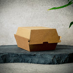 Take away, Burger Boxen, 16,8x15,4x9,8cm, Kraftkarton