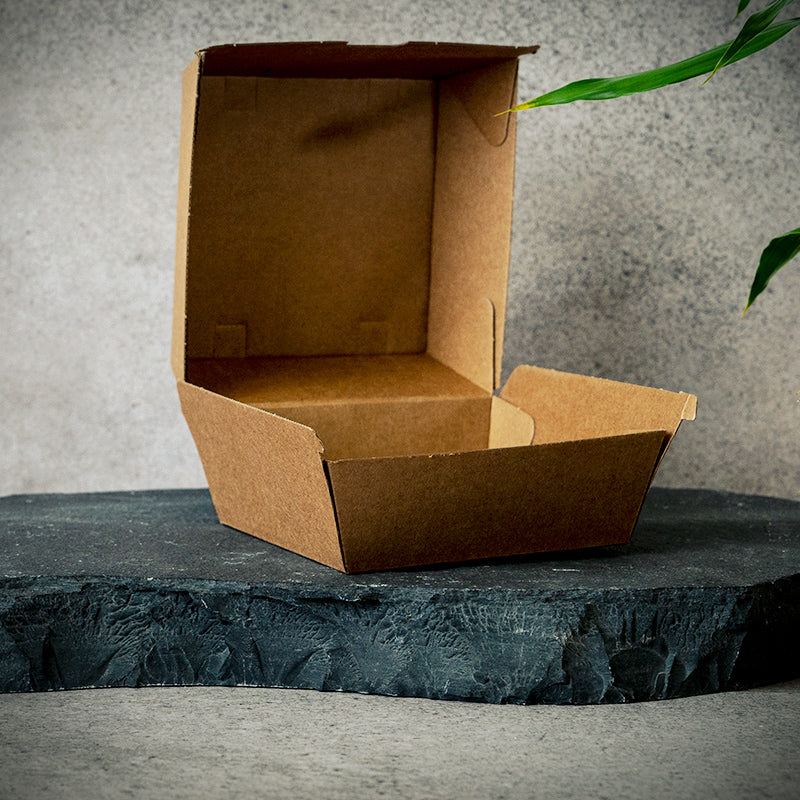 Take away, Burger Boxen, 16,8x15,4x9,8cm, Kraftkarton